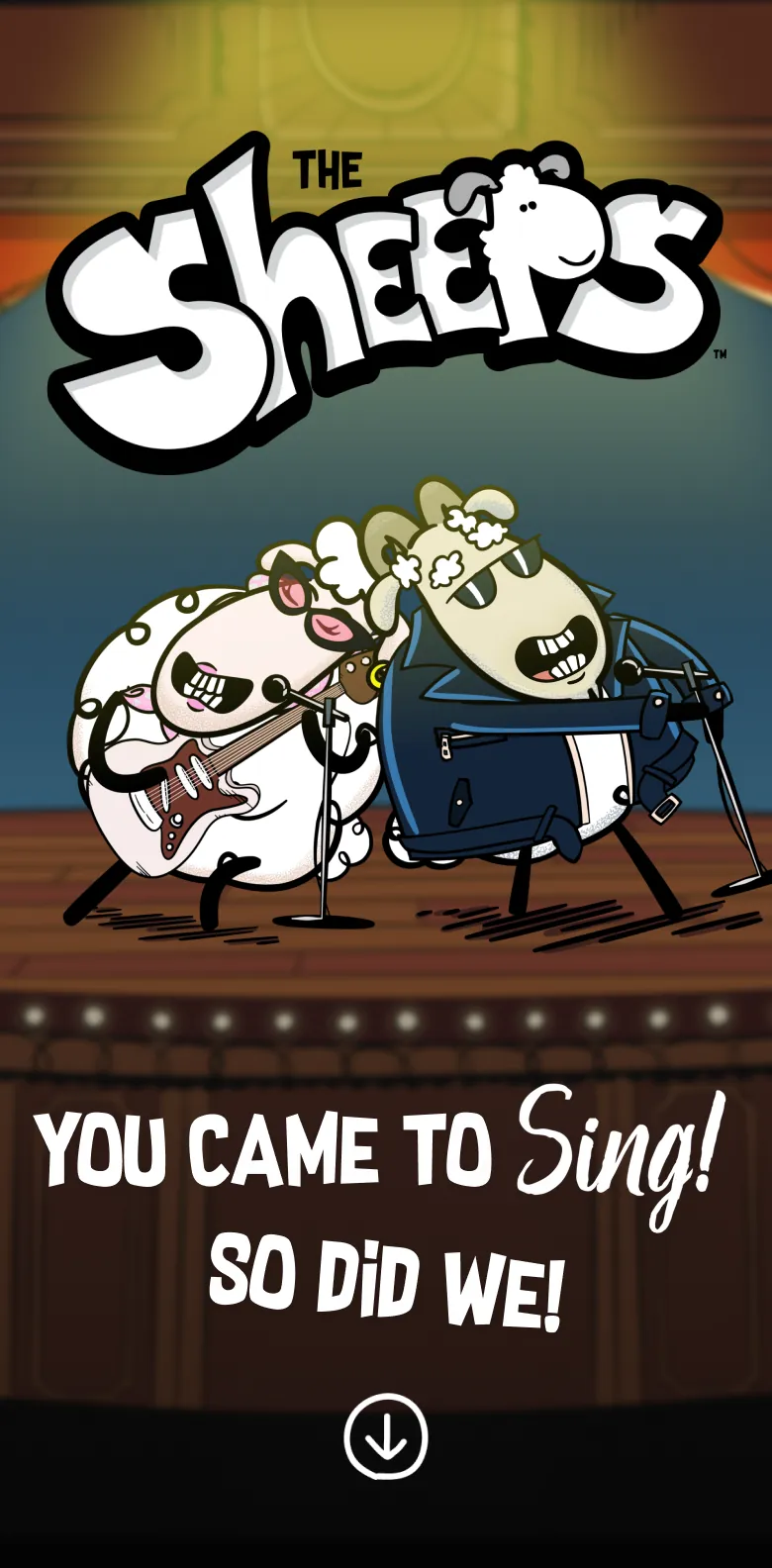 The Sheeps on stage: you came to Sing! So did we!